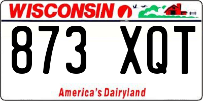 WI license plate 873XQT