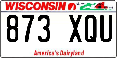 WI license plate 873XQU