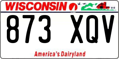 WI license plate 873XQV