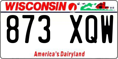 WI license plate 873XQW
