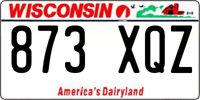 WI license plate 873XQZ