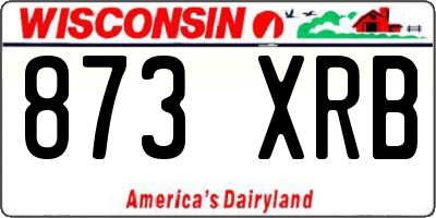 WI license plate 873XRB