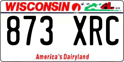 WI license plate 873XRC