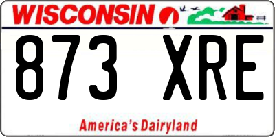 WI license plate 873XRE