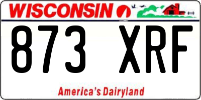 WI license plate 873XRF