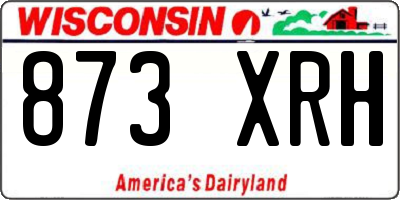 WI license plate 873XRH