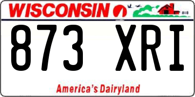 WI license plate 873XRI