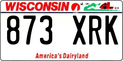 WI license plate 873XRK
