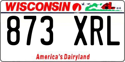 WI license plate 873XRL