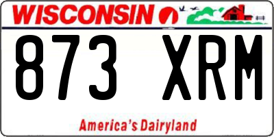 WI license plate 873XRM