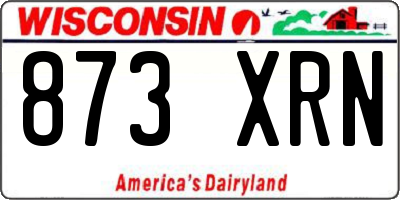 WI license plate 873XRN