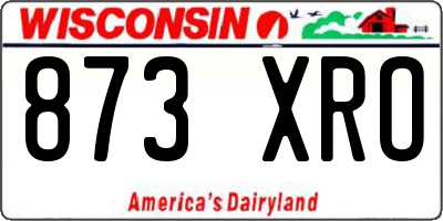 WI license plate 873XRO