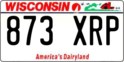 WI license plate 873XRP