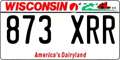 WI license plate 873XRR