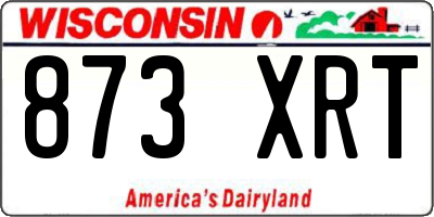 WI license plate 873XRT
