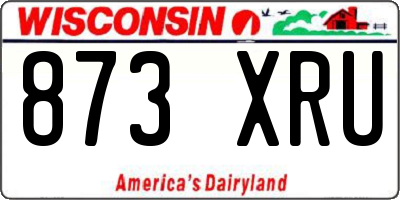 WI license plate 873XRU
