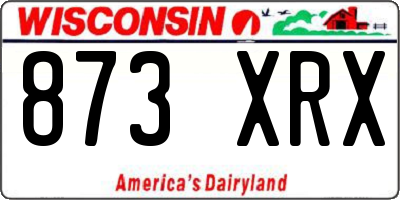 WI license plate 873XRX