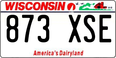 WI license plate 873XSE