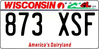 WI license plate 873XSF