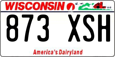 WI license plate 873XSH