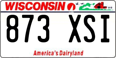 WI license plate 873XSI