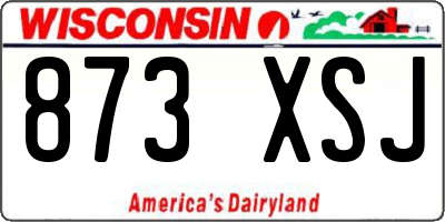 WI license plate 873XSJ