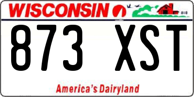 WI license plate 873XST