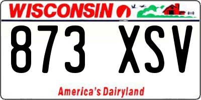 WI license plate 873XSV