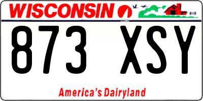 WI license plate 873XSY