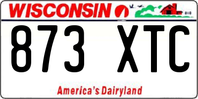 WI license plate 873XTC