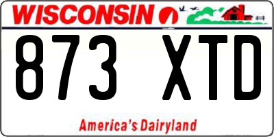 WI license plate 873XTD
