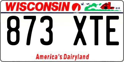 WI license plate 873XTE