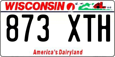 WI license plate 873XTH