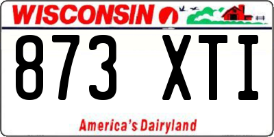 WI license plate 873XTI