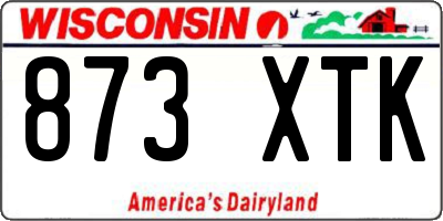 WI license plate 873XTK