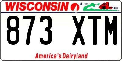 WI license plate 873XTM