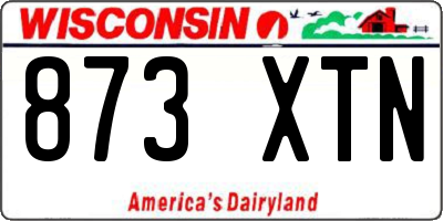 WI license plate 873XTN