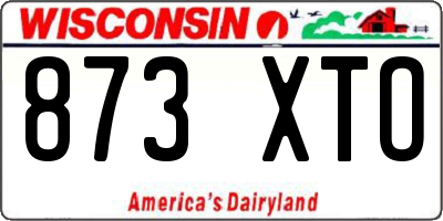 WI license plate 873XTO