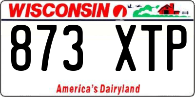 WI license plate 873XTP