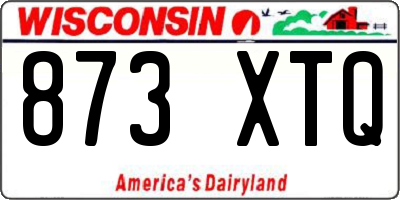 WI license plate 873XTQ
