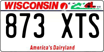 WI license plate 873XTS