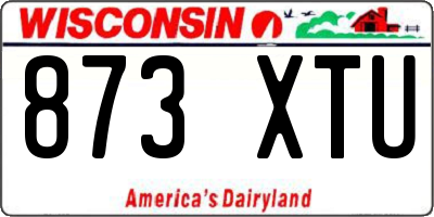 WI license plate 873XTU