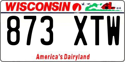 WI license plate 873XTW