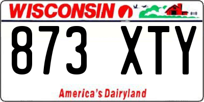 WI license plate 873XTY