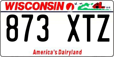 WI license plate 873XTZ