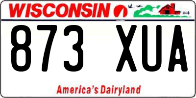 WI license plate 873XUA