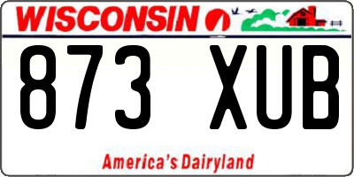 WI license plate 873XUB