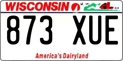 WI license plate 873XUE
