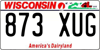 WI license plate 873XUG
