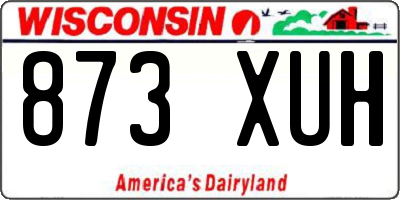 WI license plate 873XUH